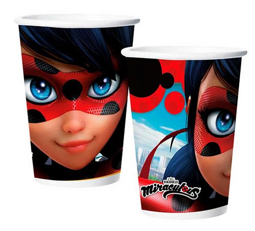 Copo Papel Ladybug 180ml c/ 12 unids - Regina