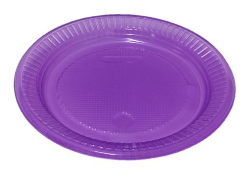 Prato Roxo Neon 15cm c/ 10 unids descartável - Bello Festas