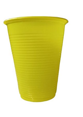 Copo descartável Amarelo 200ml c/ 50 unids Biodegradavel - Trik Trik (Biodegradável)