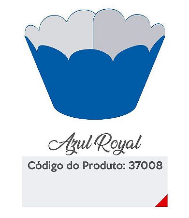 Saia para Cupcake Azul royal c/ 12 unids ref 37008 - Funfestas