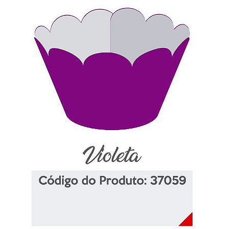 Saia para Cupcake Violeta c/ 12 unids ref 37059 - Funfestas