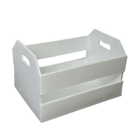 Mini caixote - Caixotinho Para Lembrança 11,5 x 8 x 7 cm Branco - Pareja