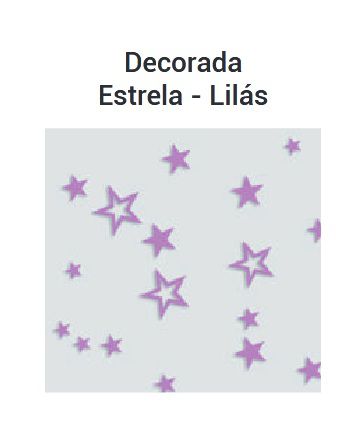 Saco PP 10x15cm Estrela Lilás c/ 50 unids - Aia Embalagens