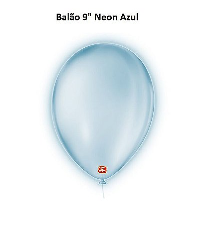 Balão 9" Azul Neon c/ 25 unds - São Roque