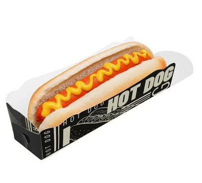 Embalagem para Hot Dog c/ 50 unids Preto - PMG