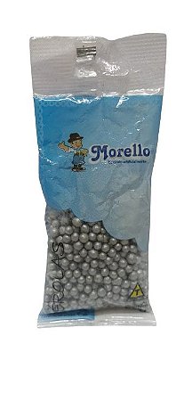 Confeito Pérola  Prata Pequena Comestível 60g - Morello
