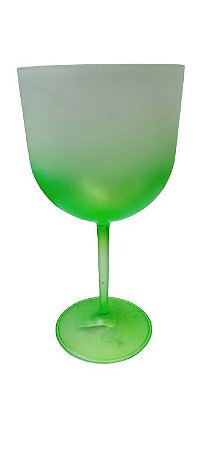 Taça de Gin 600ml Jateada Verde Degrade - LSC Toys