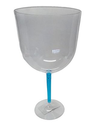 Taça de Gin 550ml Cristal haste Azul - Deluma