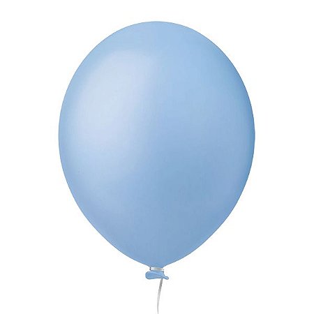 Balão 5" Redondo Liso Azul Baby c/ 50 unds - São Roque