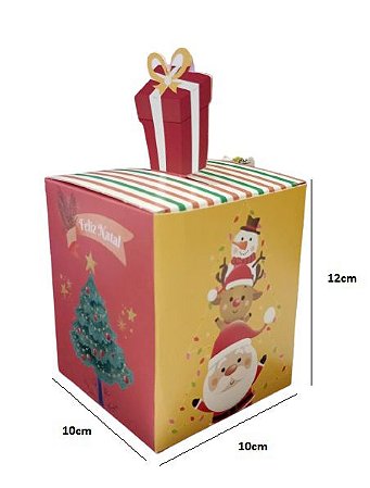 Caixa Pop Up Magia C3906 c/ 01 unid Feliz Natal - Ideia Embalagens