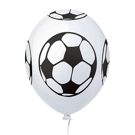 Balão Latex "11" Bola de Futebol c/ 25 unids - Happy Day