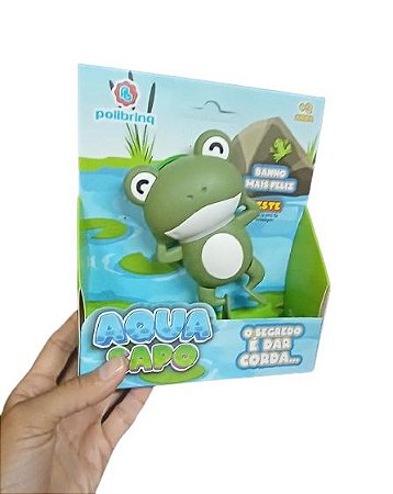 Brinquedo de Banho Sapinho Aqua Sapo de corda Verde- Polibrinq