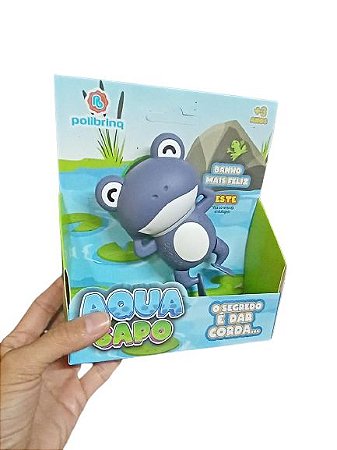 Brinquedo de Banho Sapinho Aqua Sapo de corda Azul - Polibrinq