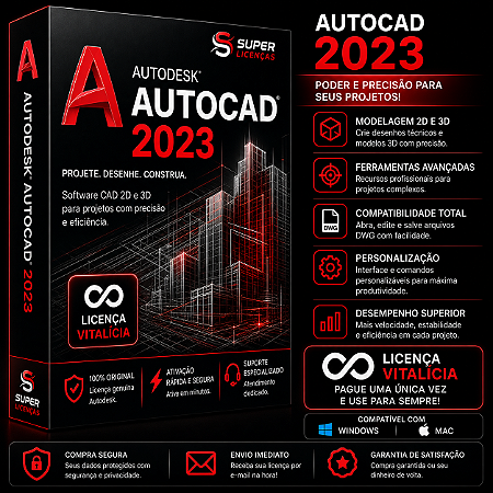 Autodesk AutoCAD 2023 Vitalício – Envio Imediato