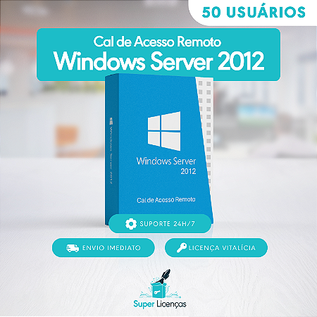 Pacote com 50 CAL de Usuário para Windows Server 2012 (User Cal)