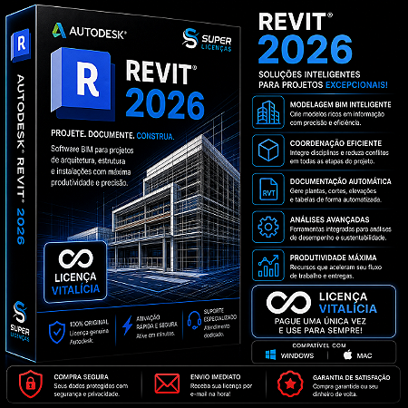 Autodesk Revit 2026 - Windows & Mac – Envio Imediato - Licença Vitalicia
