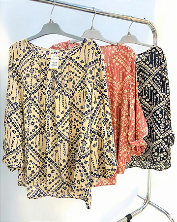 Camisa Social Estampada