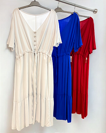 Vestido Detalhe em Botões