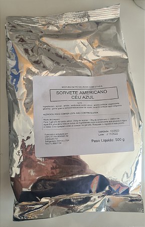 Base mix sorvete americano céu azul