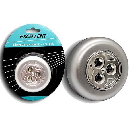 Lâmpada Luminária De Toque C/ 3 LEDs 9dn - Excellent
