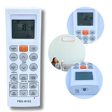 Controle Remoto Compatível Com Ar Condicionado LG - FBG-9103