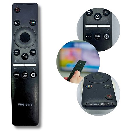 Controle Remoto Compatível C/ Samsung 4K Modelo FBG-9111