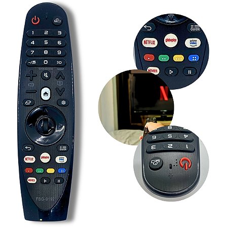 Controle Remoto Compatível C/ LG 4K -  Modelo FBG-9192