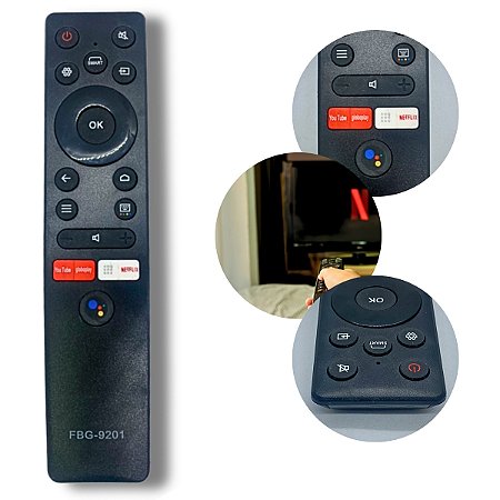 Controle Remoto Smart Compatível C/ TCL Modelo FBG-9201