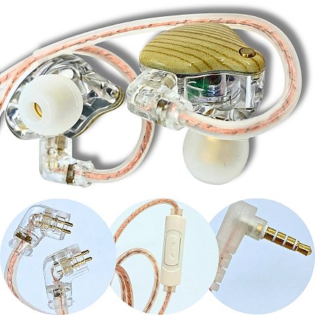Fone In Ear Profissional Retorno de Palco Som HD