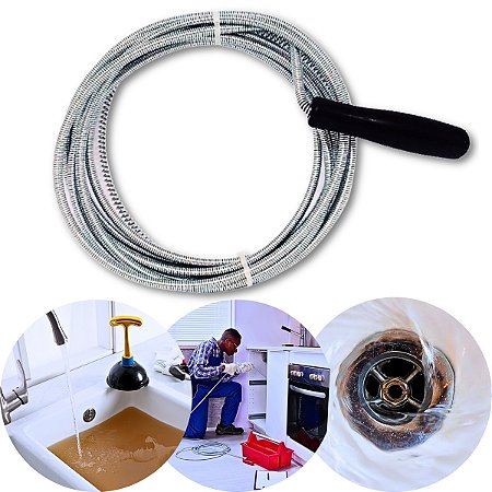 Chicote Desentupidor de Esgoto FBG-3700 – Metal Reforçado