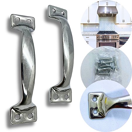 Puxador de Metal Para Moveis – Kit com 2 Peças