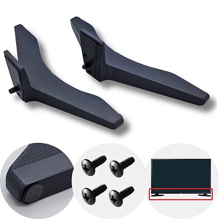 Base Pedestal Compativel 55UJ6300 49UJ6300 50UK6090 Parafuso - GFTech