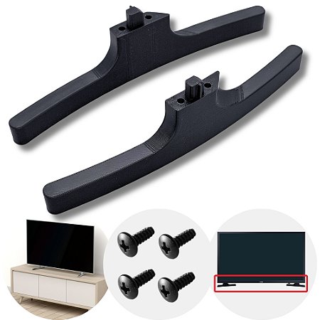 Base Pedestal SmartTV Compativel 32J4300 32T4300 + Parafusos - GFTech
