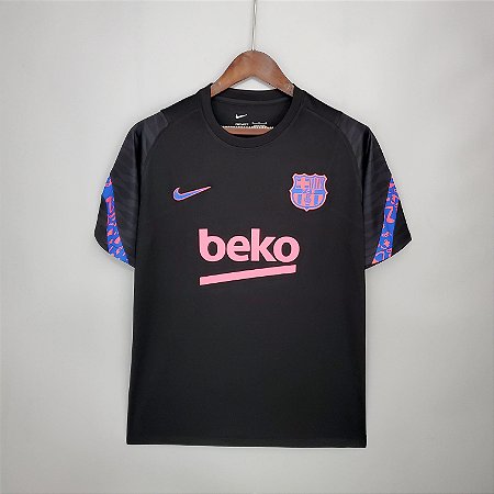camiseta barcelona 2021 preta