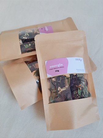 Energia | Blend de ervas - Amora, Maça e Hibisco | 35g