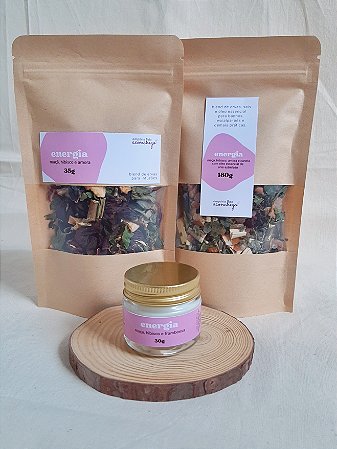 Kit ENERGIA | Vela, blend de ervas e sais aromáticos
