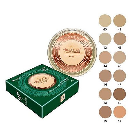 PÓ COMPACTO MATTE VEGANO MAX LOVE ESCURO