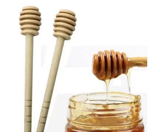 Colher para mel bambu