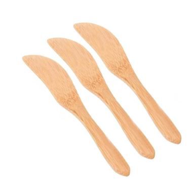 Jogo De Espatulas Bambu - 3 Peças