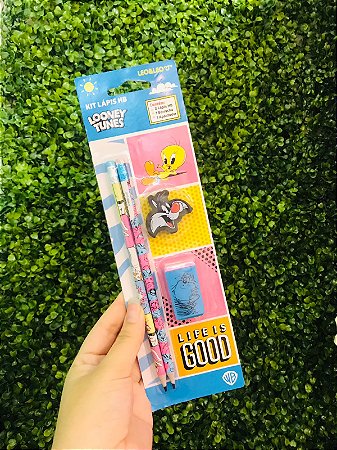 Kit Lápis Looney Tunes