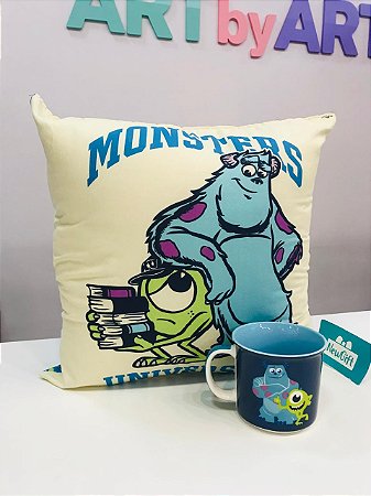 Kit Almofada + Caneca Monstros SA