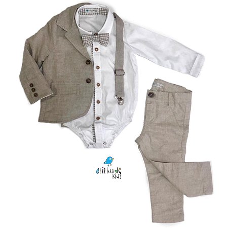 conjunto para batizado masculino