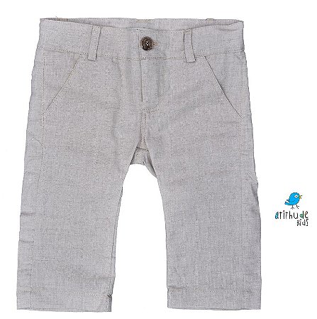 calça de linho para bebe