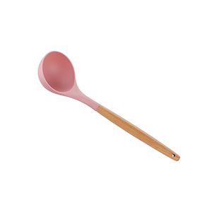 Concha de Silicone Rosa com Cabo de Bambu - Lyor