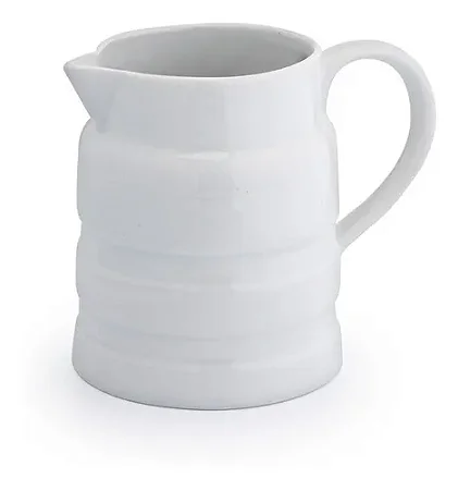 Leiteira de Porcelana Branca 380 ml