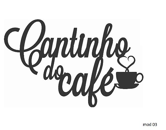 Placa Decorativa em MDF Cantinho do Café
