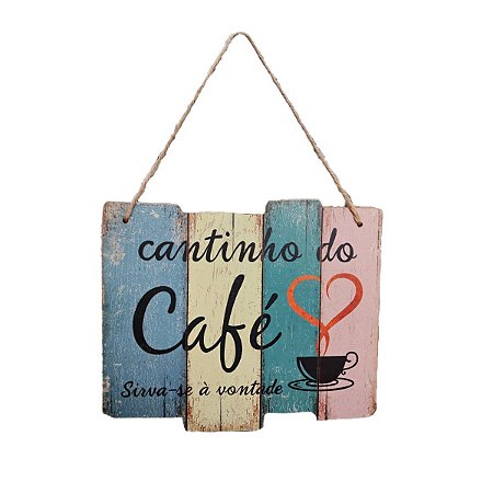 Quadro Decorativo "Cantinho do Café"