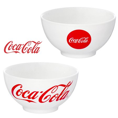 Bowl de Porcelana Coca-Cola Branco