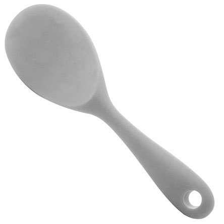 Colher de Arroz de Silicone Cinza