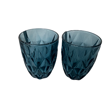 Kit 2 copos Diamond Azul